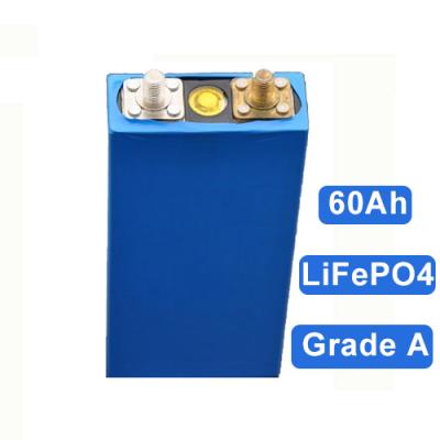Grade A 3.2V 60Ah Prismatic Lifepo4 Battery Cell 4000 Cycle Life 60Ah Lithium Ion Batteries For 12V 24V 48V Battery Pack